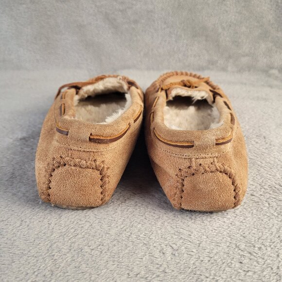 Minnetonka Women's Cally Slippers 4011 Size 8 Hard Sole Slip On Faux Fur Casual - Picture 8 of 11